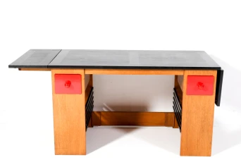 Art Deco Modernist Desk or Writing Table by Hendrik Wouda for Pander, 1920s
